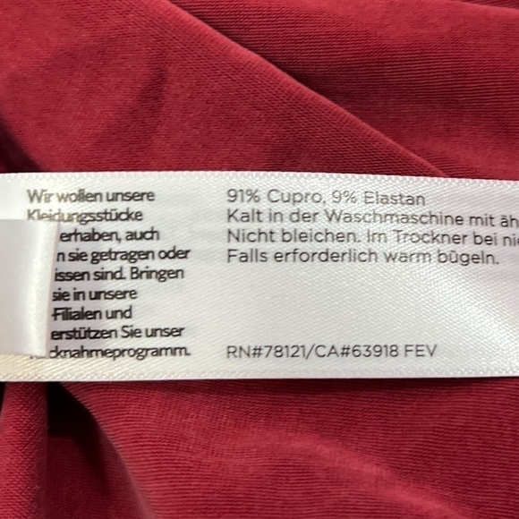 Eileen Fisher Sueded Sandwashed Cupro-Knit Funnel-Neck Dress - Picture 6 of 6